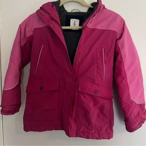 Lands End kids small 7-8 ski jacket pink